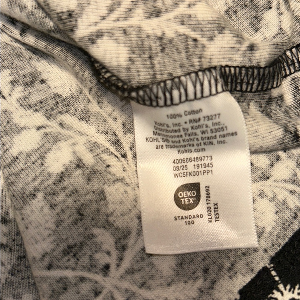 Croft & Barrow 3X The Classic Long Sleeve Crewneck Cotton Leaf Pattern Tee - Picture 13 of 16